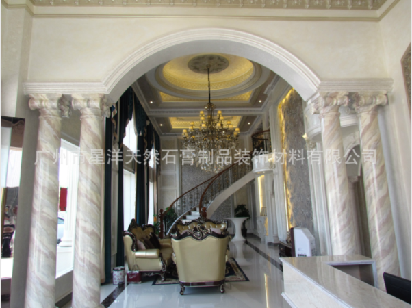 石膏線條背景墻有什么優點